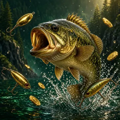 Big Bass Bonanza leaping fish slot on LakhBet
