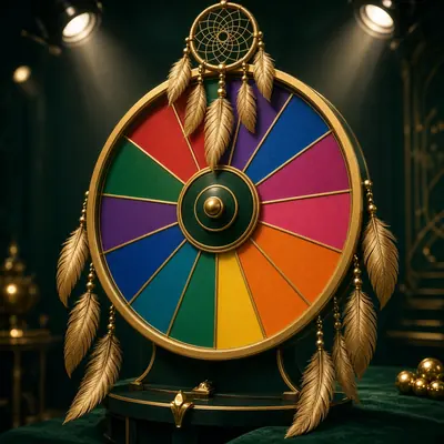 Dream Catcher feather money wheel on LakhBet