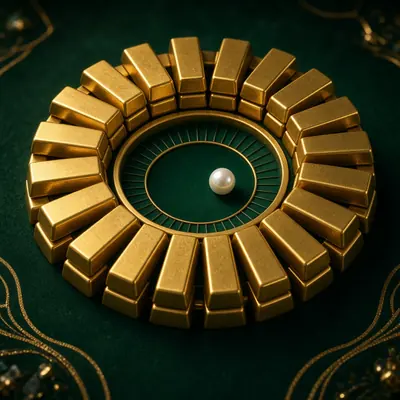 Gold Bar Roulette live wheel on LakhBet