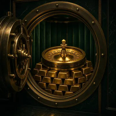 Gold Vault Roulette live wheel on LakhBet