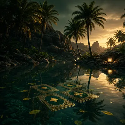 Oasis Poker casino table on LakhBet India