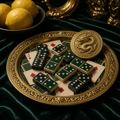 Pai Gow poker table on LakhBet India