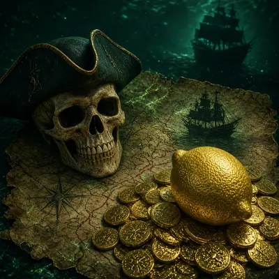 Pirate Gold skull map slot on LakhBet India
